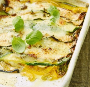 mille feuilles courgette jambon emmental