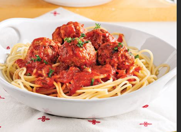 Boulette de veau a la toscane et tagliatelle