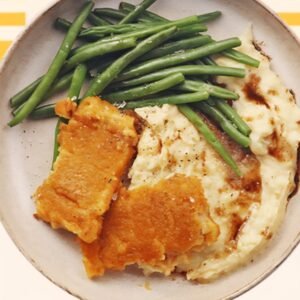 riz épice aux petits pois et colin