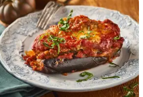 Gratin d'aubergine et bœuf haché à la tomate