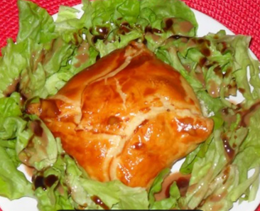 feuilleté lardons chévre